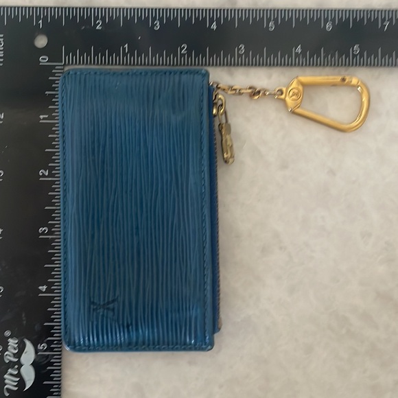 Pochette Cle Coin Case Epi Toledo Blue - Picture 7 of 7